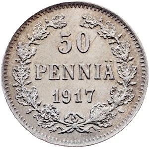 Finland, 50 Pennia 1917, Helsinki