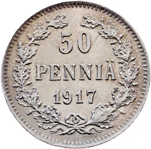 Finland, 50 Pennia 1917, Helsinki