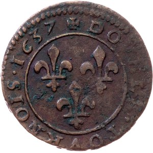 France, Double Tournois 1637