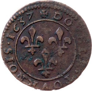 France, Double Tournois 1637