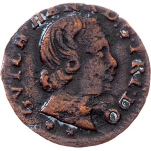 France, Denier Tournois 1652, Orange