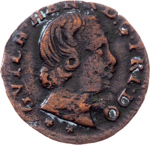 France, Denier Tournois 1652, Orange