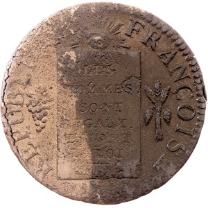 France, 1 Sol 1793, Lille