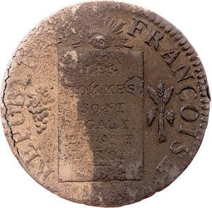 France, 1 Sol 1793, Lille