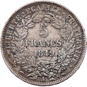 France, 5 Francs 1849, A, Paris