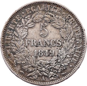 France, 5 Francs 1849, A, Paris