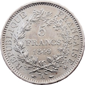 France, 5 Francs 1849, Paris