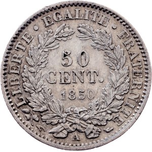 France, 50 Centimes 1850, Paris