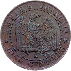 France, 5 Centimes 1862, Bordeaux