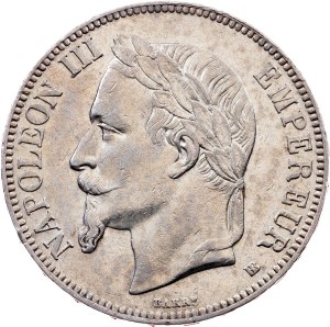 France, 5 Francs 1867, Strasbourg