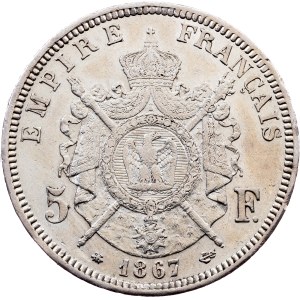 France, 5 Francs 1867, Paris