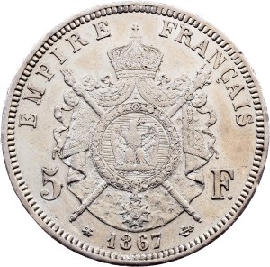France, 5 Francs 1867, Paris