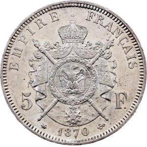 France, 5 Francs 1870, Paris