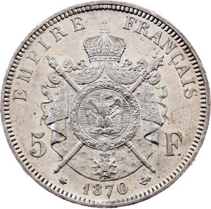 France, 5 Francs 1870, Paris