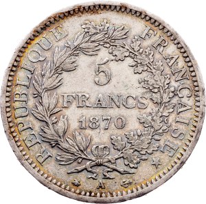 France, 5 Francs 1870, Paris
