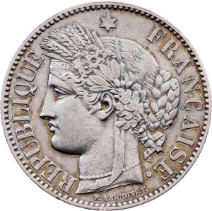 France, 2 Francs 1872, Bordeaux