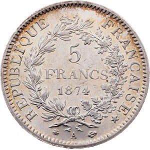 France, 5 Francs 1874, Paris