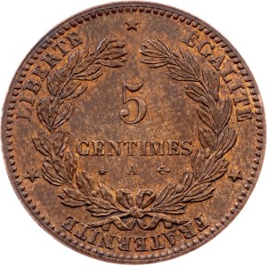 France, 5 Centimes 1875, Paris