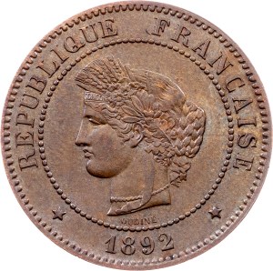 France, 5 Centimes  1892, Paris