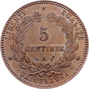 France, 5 Centimes  1892, Paris