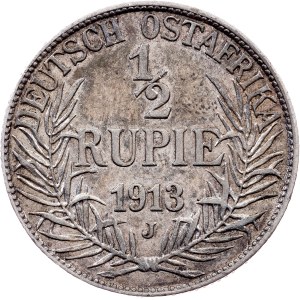 German East Africa , 1/2 Rupie 1913