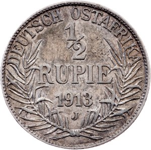 German East Africa , 1/2 Rupie 1913