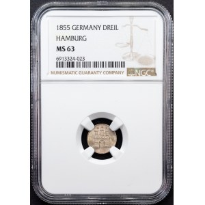 Germany, 1 Dreiling 1855