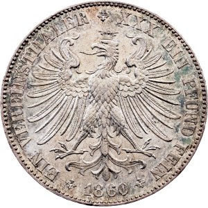 Germany, 1 Vereinsthaler 1860, Frankfurt am Main