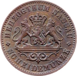 Germany, 1 Kreuzer  1862, Wiesbaden