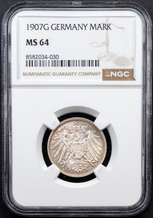 Germany, 1 Mark 1907, Karlsruhe