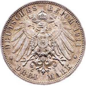 Germany, 3 Mark 1911, Muldenhütten