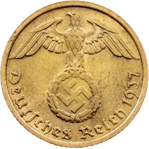 Germany, 10 Reichspfennig 1937, Karlsruhe