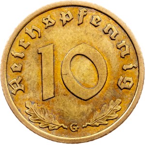 Germany, 10 Reichspfennig 1937, Karlsruhe