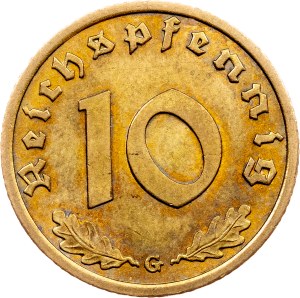 Germany, 10 Reichspfennig 1937, Karlsruhe