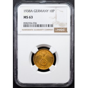Germany, 10 Reichspfennig 1938, Berlin