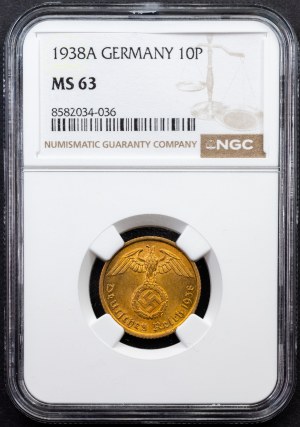 Germany, 10 Reichspfennig 1938, Berlin