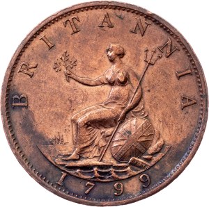 Great Britain, 1/2 Penny 1799, Handsworth
