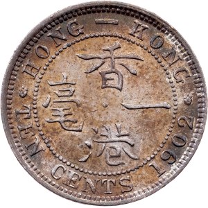Hong Kong, 10 Cents 1902, London
