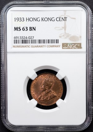 Hong Kong, 1 Cent 1933, London