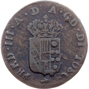 Italy, 1 Quattrino 1822, Florence