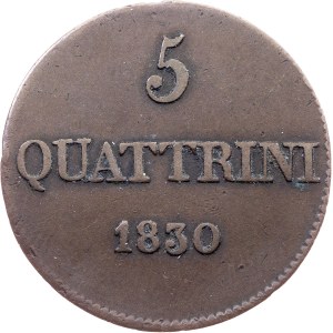 Italy, 5 Quattrini 1830