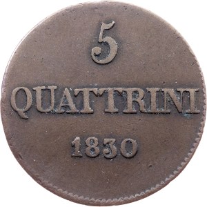 Italy, 5 Quattrini 1830