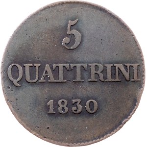 Italy, 5 Quattrini 1830