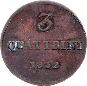 Italy, 3 Quattrini 1832