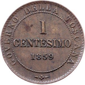 Italy, 1 Centesimo 1859, Heaton