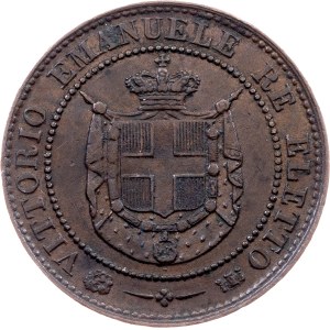 Italy, 2 Centesimi 1859, Heaton