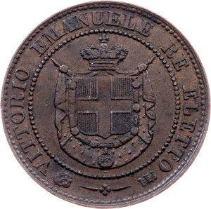 Italy, 2 Centesimi 1859, Heaton