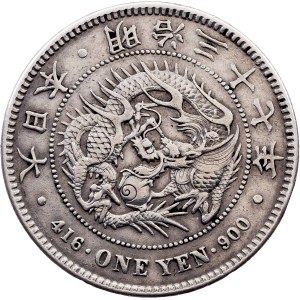 Japan, 1 Yen 37 (1904), Dokuritsu