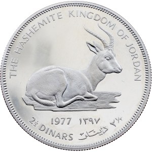 Jordan, 2 1/2 Dinars 1977, Llantrisant