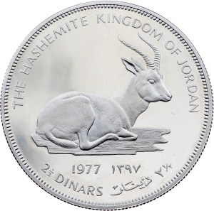Jordan, 2 1/2 Dinars 1977, Llantrisant